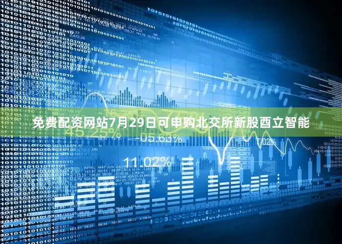 免费配资网站7月29日可申购北交所新股酉立智能