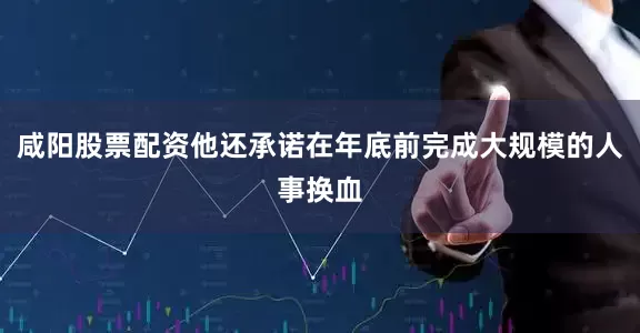 咸阳股票配资他还承诺在年底前完成大规模的人事换血