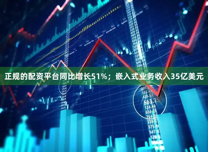 正规的配资平台同比增长51%；嵌入式业务收入35亿美元
